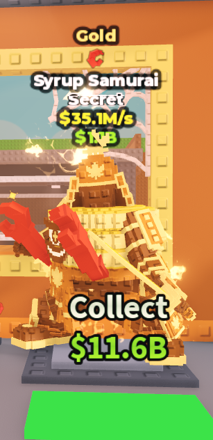Gold Syrup Samurai 35.1M/s | Traits : Claws