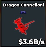 BS10372 Cursed Dragon Cannelloni 3.6B/s with 1yr trait