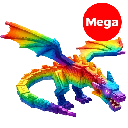 Mega Rainbow Black Dragon