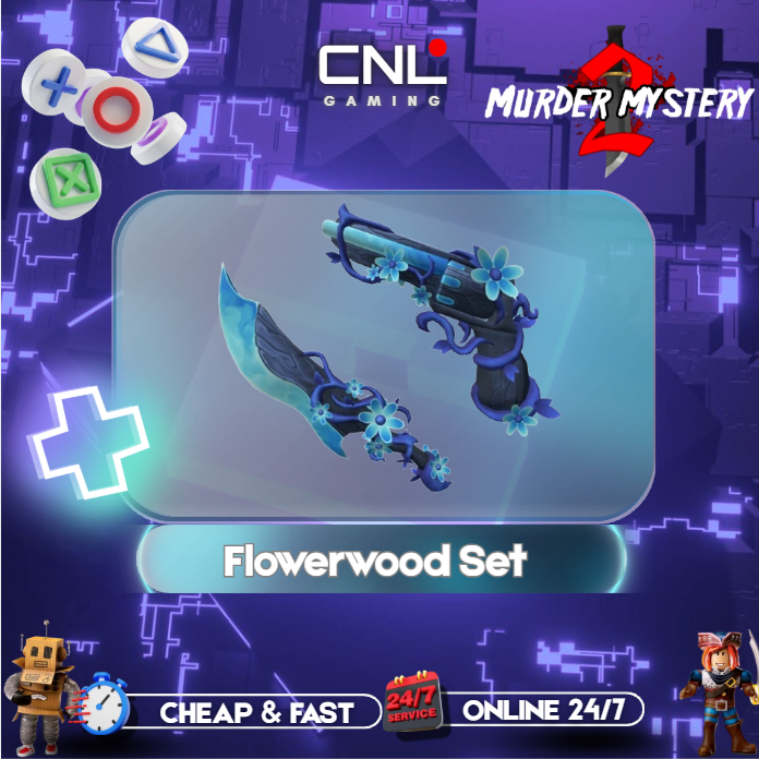 Flowerwood set ( Flowerwood Gun & Flowerwood )