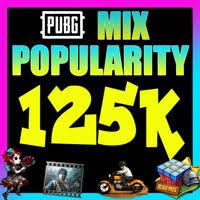 ⭕ 125K PUBG MIX POPULARITY⭕ FASTEST DELIVERY⭕ CHEAPEST PRICE⭕ LAST 5-20 MIN DELIVERY ⭕