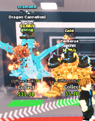 Diamond Dragon Cannelloni 2.6B {3 TRAITS }+Gold Cerberus Moby 2B {2TRAITS}