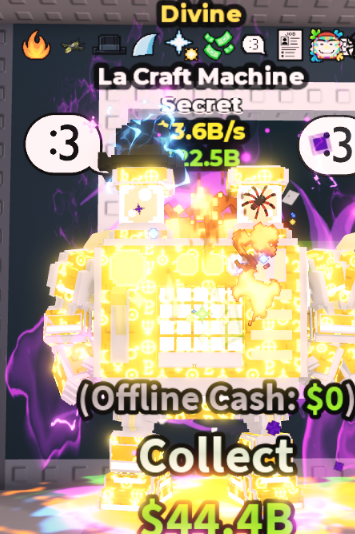 DIVINE LA CRAFT MACHINE 3.6B/S (MONEY + 9 TRAITS) – STEAL A BRAINROT – FAST DELIVERY & TRUSTED #C4ZQ9R