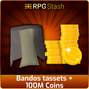 Bandos tassets + 100M Coins [💯1500+ High TLv Acc Trade⚖️] [OSRS] 🏆121K+Feedback Seller✔️