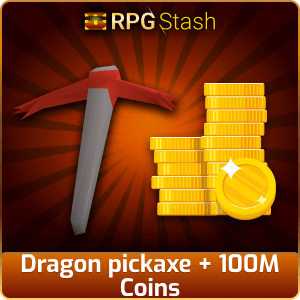Dragon pickaxe + 100M Coins [💯1500+ High TLv Acc Trade⚖️] [OSRS] 🏆121K+Feedback Seller✔️