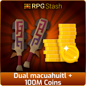 Dual macuahuitl + 100M Coins [💯1500+ High TLv Acc Trade⚖️] [OSRS] 🏆121K+Feedback Seller✔️