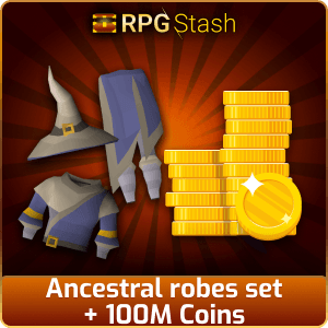 Ancestral robes set + 100M Coins [💯1500+ High TLv Acc Trade⚖️] [OSRS] 🏆121K+Feedback Seller✔️