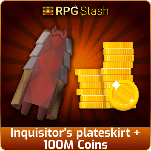 Inquisitor's plateskirt + 100M Coins [💯1500+ High TLv Acc Trade⚖️] [OSRS] 🏆121K+Feedback Seller✔️
