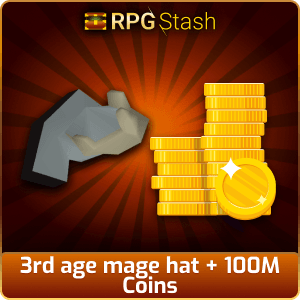 3rd age mage hat + 100M Coins [💯1500+ High TLv Acc Trade⚖️] [OSRS] 🏆121K+Feedback Seller✔️