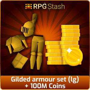 Gilded armour set (lg) + 100M Coins [💯1500+ High TLv Acc Trade⚖️] [OSRS] 🏆121K+Feedback Seller✔️