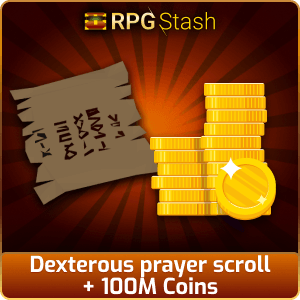 Dexterous prayer scroll + 100M Coins [💯1500+ High TLv Acc Trade⚖️] [OSRS] 🏆121K+Feedback Seller✔️