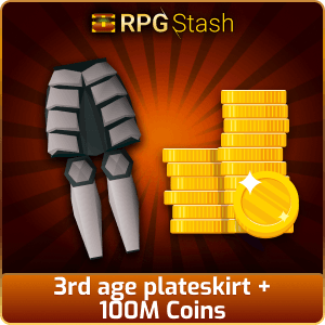 3rd age plateskirt + 100M Coins [💯1500+ High TLv Acc Trade⚖️] [OSRS] 🏆121K+Feedback Seller✔️