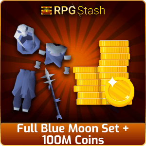 Full Blue Moon Set + 100M Coins [💯1500+ High TLv Acc Trade⚖️] [OSRS] 🏆121K+Feedback Seller✔️