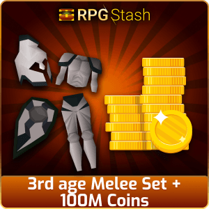 3rd age Melee Set + 100M Coins [💯1500+ High TLv Acc Trade⚖️] [OSRS] 🏆121K+Feedback Seller✔️