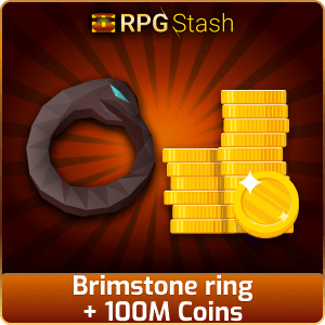 Brimstone ring + 100M Coins [💯1500+ High TLv Acc Trade⚖️] [OSRS] 🏆121K+Feedback Seller✔️