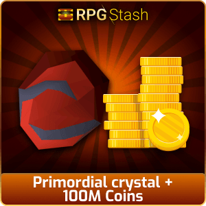 Primordial crystal + 100M Coins [💯1500+ High TLv Acc Trade⚖️] [OSRS] 🏆121K+Feedback Seller✔️