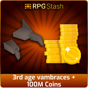 3rd age vambraces + 100M Coins [💯1500+ High TLv Acc Trade⚖️] [OSRS] 🏆121K+Feedback Seller✔️