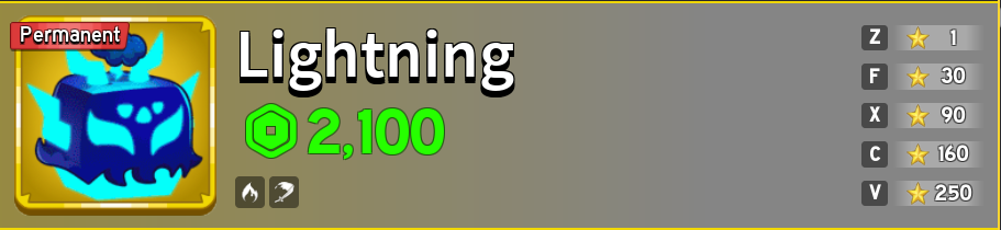 Lightning Permanent [2100R]