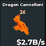 BS10523 Dragon Cannelloni Lava With 26 Trait Lava 2.7B/s