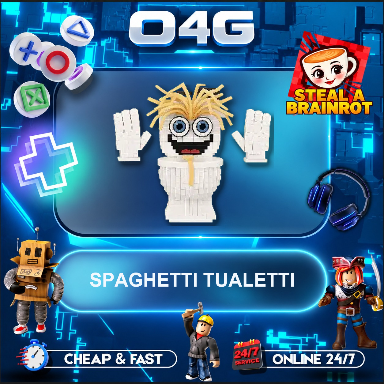 Spaghetti Tualetti>Gold>75M/s