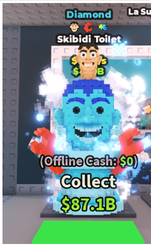 DIAMOND SKIBIDI TOILET 7.2B/S (OG SKIBIDI + 2 TRAITS) – STEAL A BRAINROT – FAST DELIVERY & TRUSTED #B3TN9X