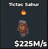BS10616 Tictac Sahur 225M/s | Clean Trait