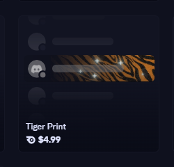 Tiger print | nameplate 4.99$
