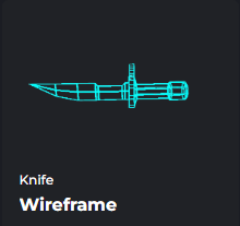 WIREFRAME KNIFE / WIRE FRAME KNIFE - DA HOOD / DH / DAHOOD