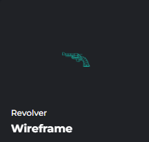 WIREFRAME REVOLVER / WIRE FRAME REVOLVER - DA HOOD / DH / DAHOOD