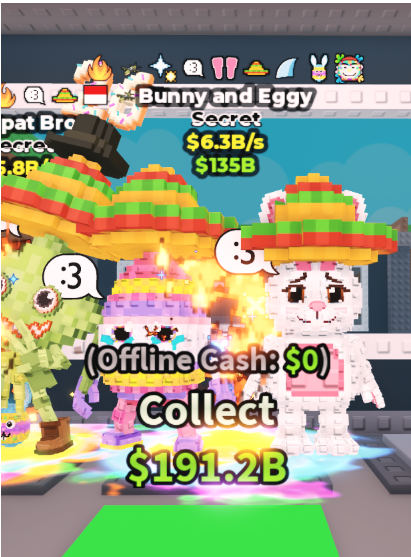 BUNNY AND EGGY 6.3B/S (BUNNY + 8 TRAITS) â STEAL A BRAINROT â FAST DELIVERY & TRUSTED #E3TK9C
