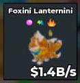 BS10755 Foxini Lanternini Low Trait Exist 1.4B/s