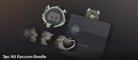 Alt Reccoon Bundle ( Avatar + Nameplate + Profile Frame )🔥Cheap Decoration $12.99