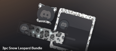 Snow Leopard Bundle ( Avatar + Nameplate + Profile Effect )🔥Cheap Decoration $12.99