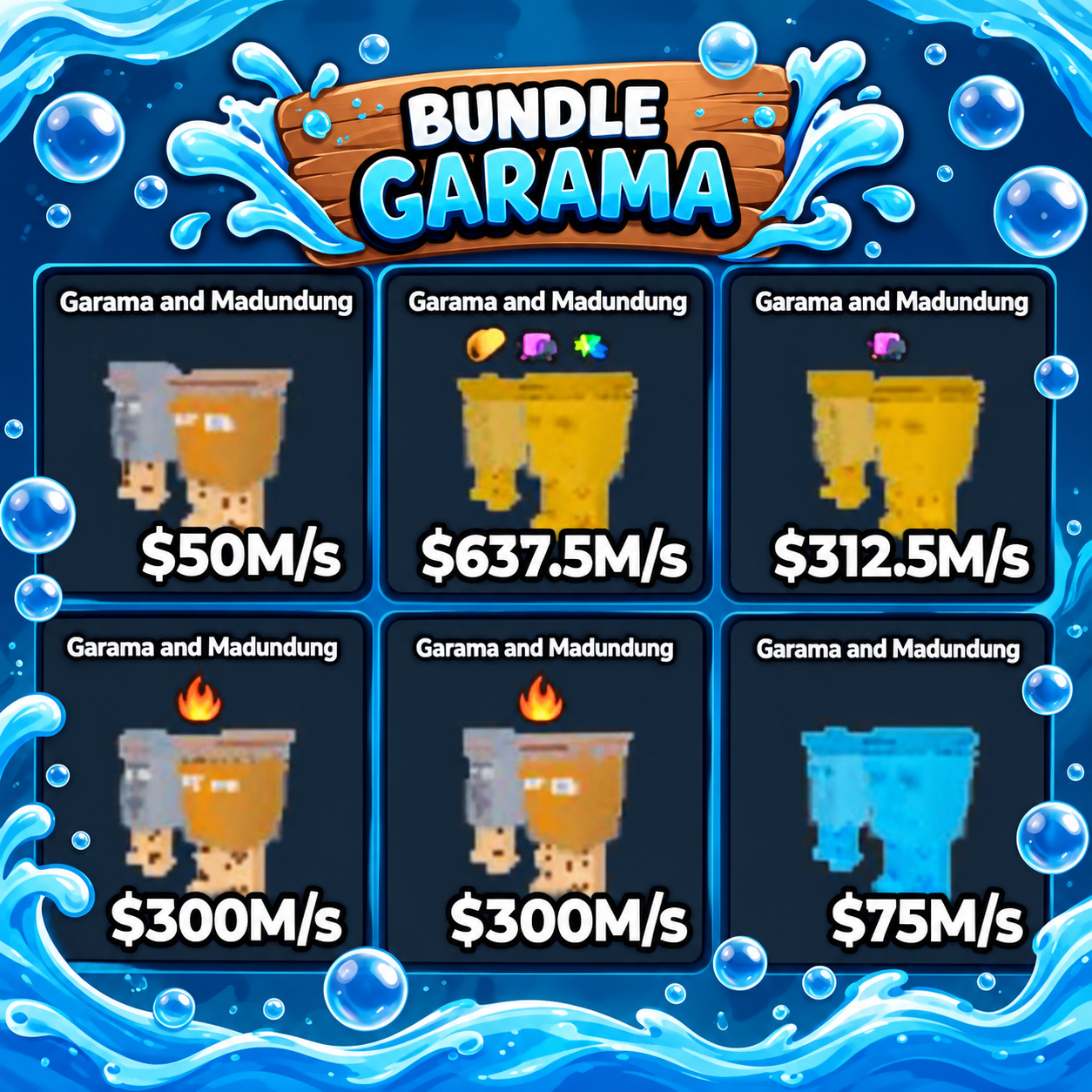 BS10757 BUNDLE 6 GARAMA AND MADUDUNG 50-637 M/S