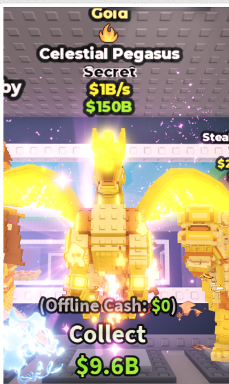 GOLD CELESTIAL PEGASUS 1B/S (FIRE) – STEAL A BRAINROT – FAST DELIVERY & TRUSTED #Y3QK6M
