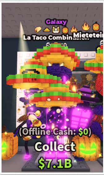 GALAXY LA TACO COMBINASION 1B/S (OG MEOWL + 4 TRAITS) – STEAL A BRAINROT – FAST DELIVERY & TRUSTED #J6LX4K