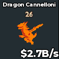 BS10820 Dragon Cannelloni With 26 Traits Lava 2.7B/s