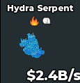 BS10821 Hydra Serpent Diamond 2.4B/s