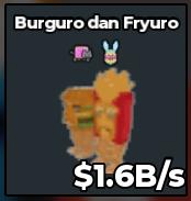 BS10836 Burguro and Fryuro Egg Traits Rare 1.6B/s