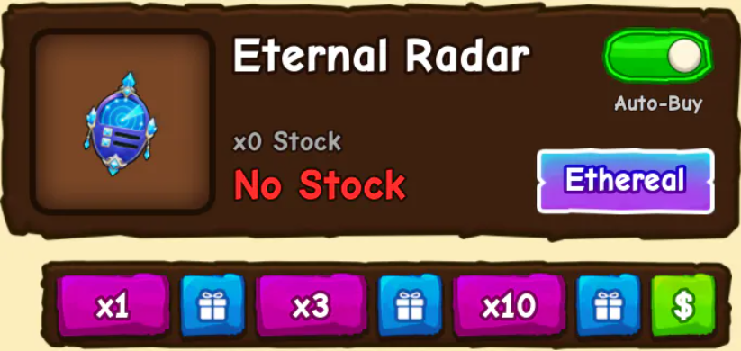 Ride a Pet > x10 Eternal Radar [1299R]
