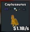 BS10894 Caylusaurus Gold 1.1B/s