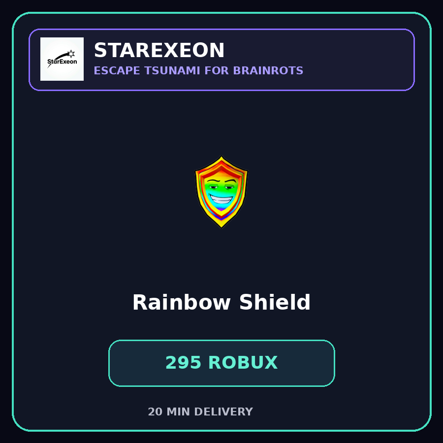Rainbow Shield [295 Robux]