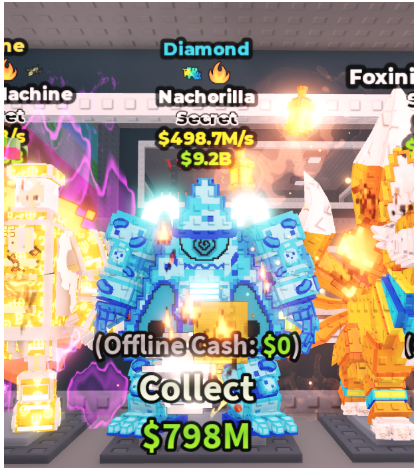 DIAMOND NACHORILLA 498.7M/S (GLITCH + FIRE) – STEAL A BRAINROT – FAST DELIVERY & TRUSTED #J4ZR8V