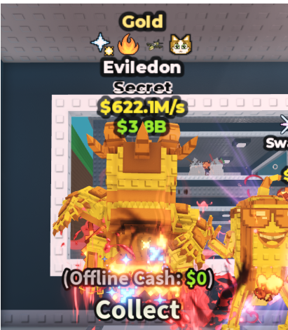 GOLD EVILEDON 622.1M/S (OG MEOWL + 3 TRAITS) – STEAL A BRAINROT – FAST DELIVERY & TRUSTED #R8QX3K