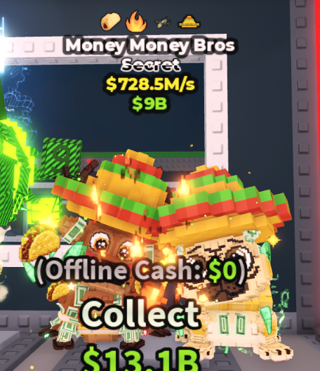 MONEY MONEY BROS 728.5M/S (TACO + 3 TRAITS) – STEAL A BRAINROT – FAST DELIVERY & TRUSTED #K6LX9R