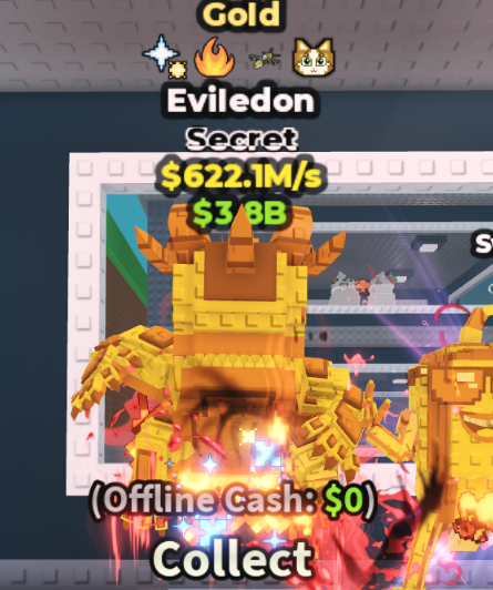 GOLD EVILEDON 622.1M/S (OG MEOWL + 3 TRAITS) – STEAL A BRAINROT – FAST DELIVERY & TRUSTED #R8QX3K