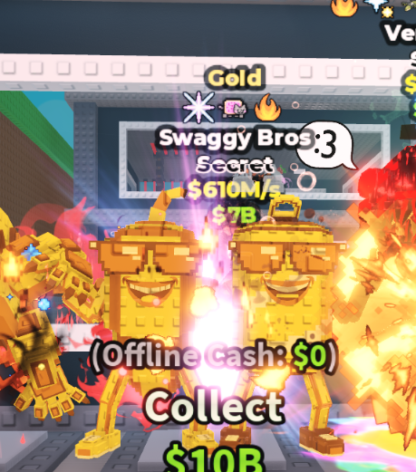 GOLD SWAGGY BROS 610M/S (NYANCAT + 2 TRAITS) – STEAL A BRAINROT – FAST DELIVERY & TRUSTED #H5VK7N