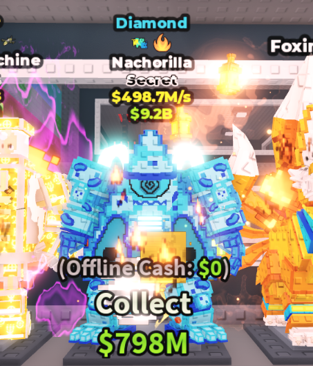 DIAMOND NACHORILLA 498.7M/S (GLITCH + FIRE) – STEAL A BRAINROT – FAST DELIVERY & TRUSTED #J4ZR8V