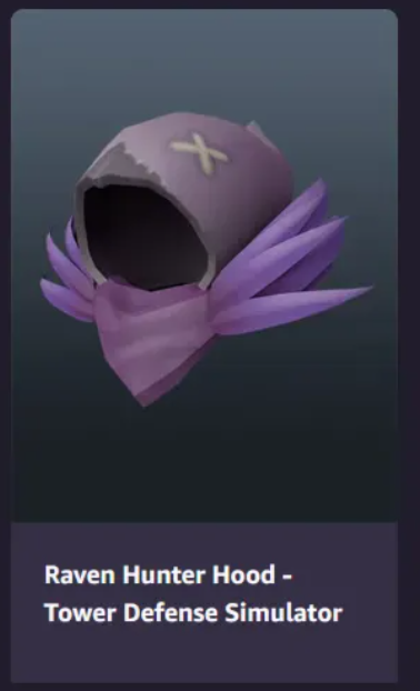 Roblox Raven Hunter Hood delivery fast