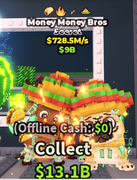 MONEY MONEY BROS 728.5M/S (TACO + 3 TRAITS) – STEAL A BRAINROT – FAST DELIVERY & TRUSTED #K6LX9R